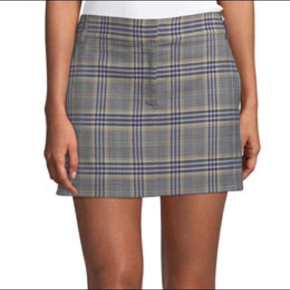 Tibi Lucas plaid skirt